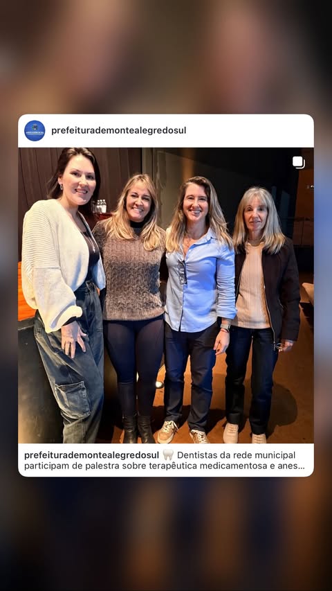 Post do instagram da Prefeitura de Monte Alegre do Sul