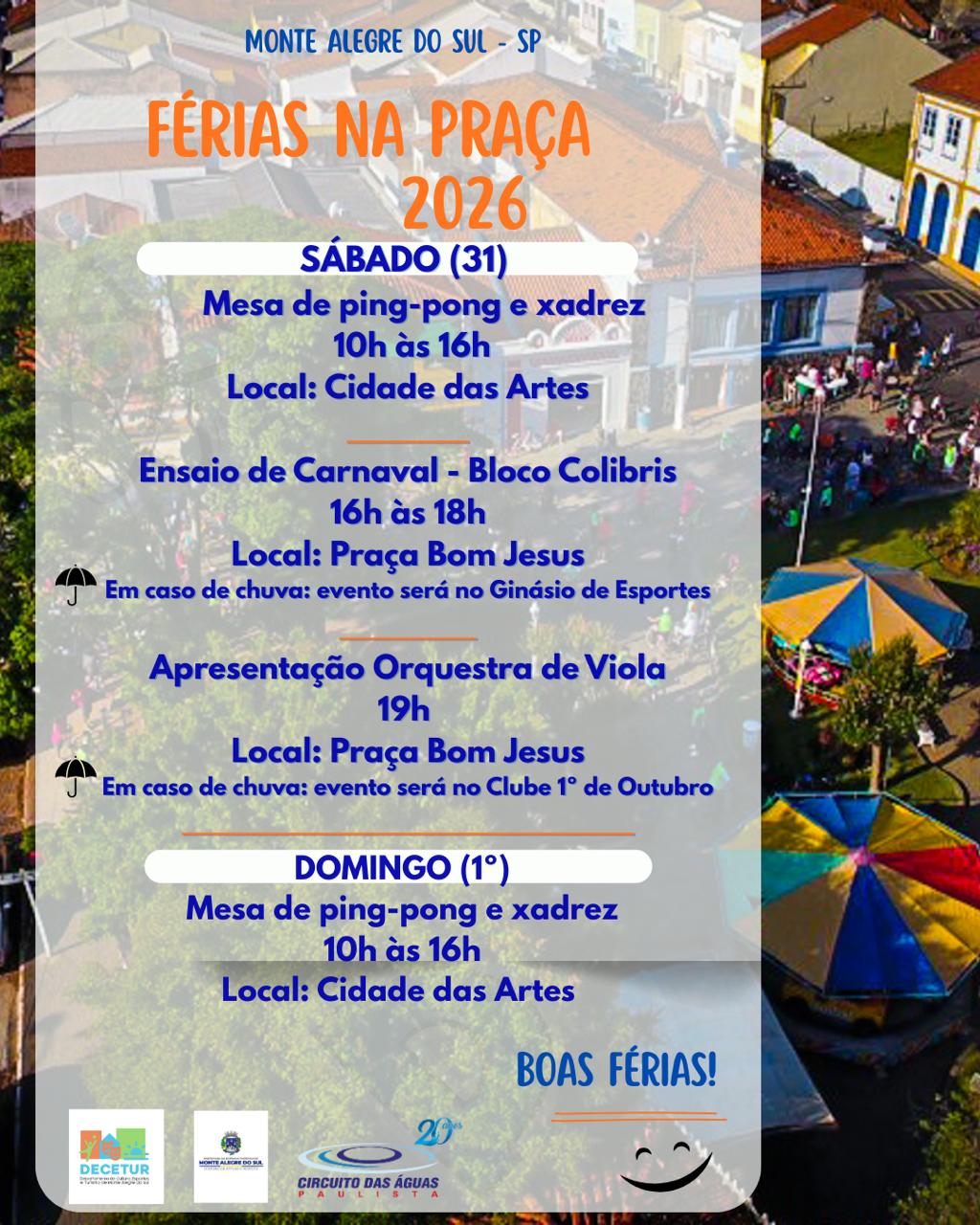 Post do instagram da Prefeitura de Monte Alegre do Sul