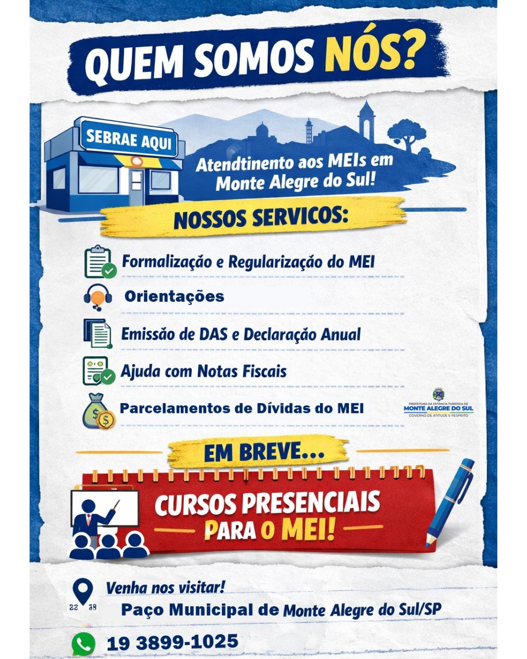 Post do instagram da Prefeitura de Monte Alegre do Sul