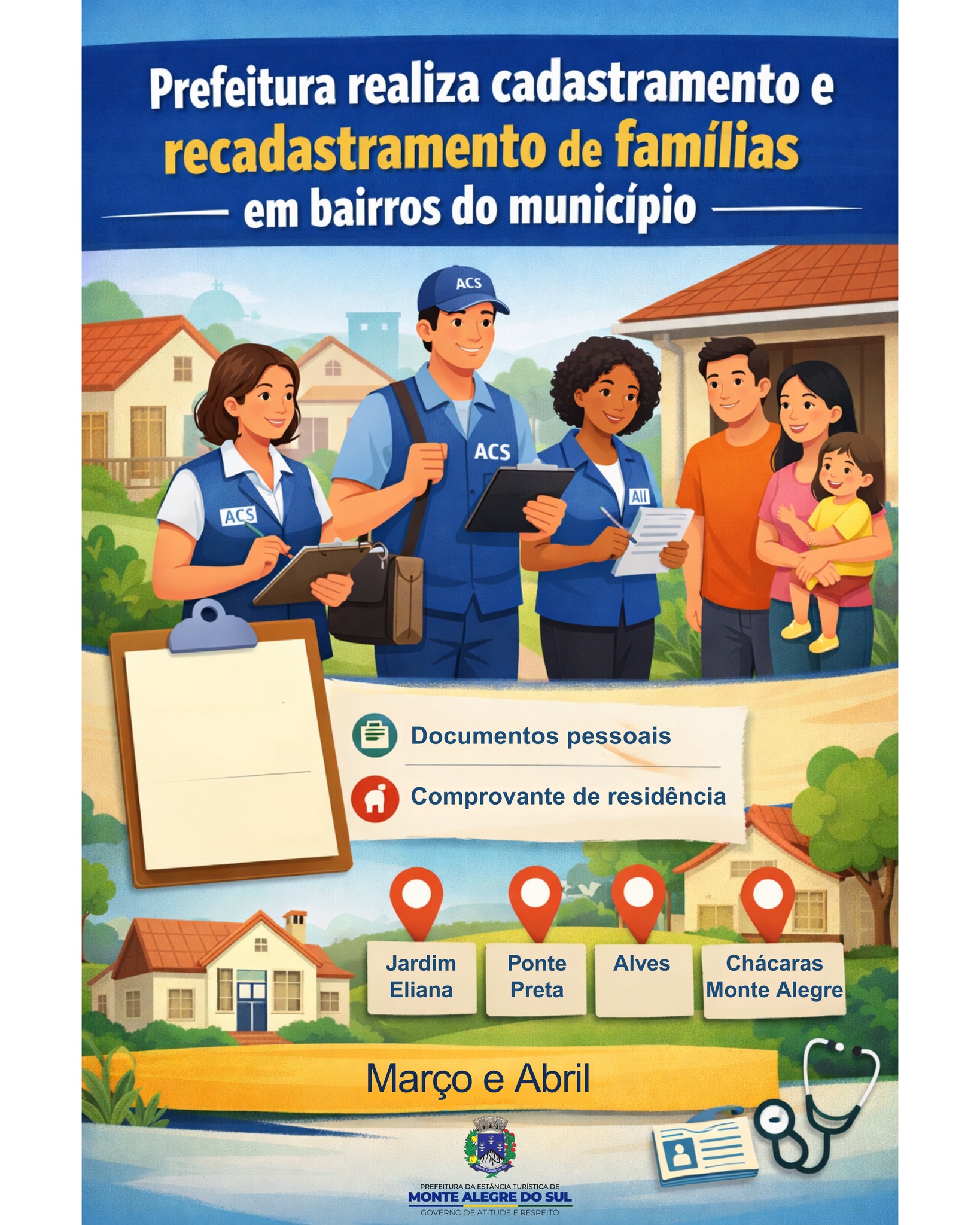 Post do instagram da Prefeitura de Monte Alegre do Sul