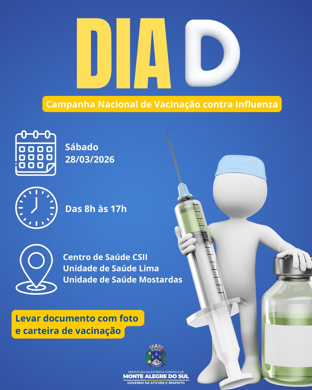 Post do instagram da Prefeitura de Monte Alegre do Sul