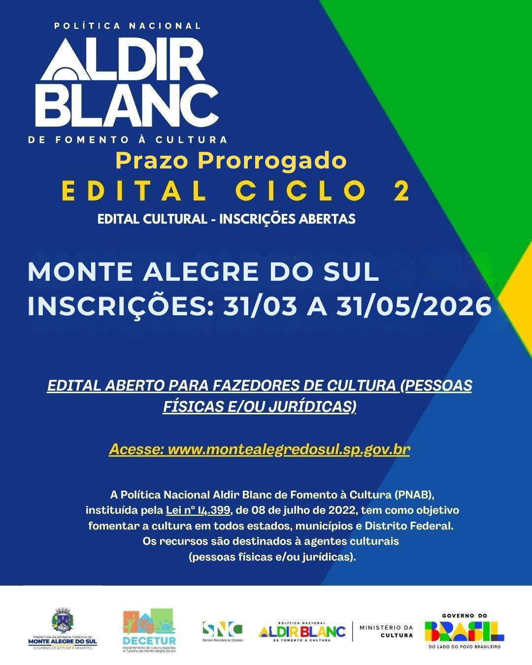 Post do instagram da Prefeitura de Monte Alegre do Sul