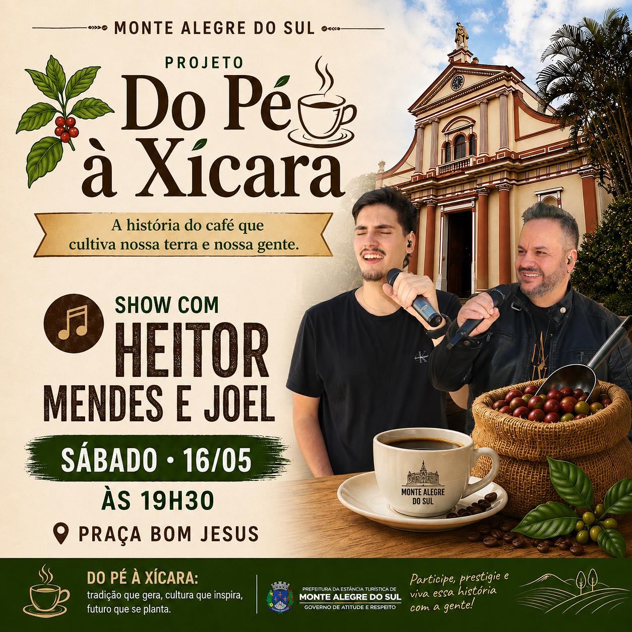Post do instagram da Prefeitura de Monte Alegre do Sul
