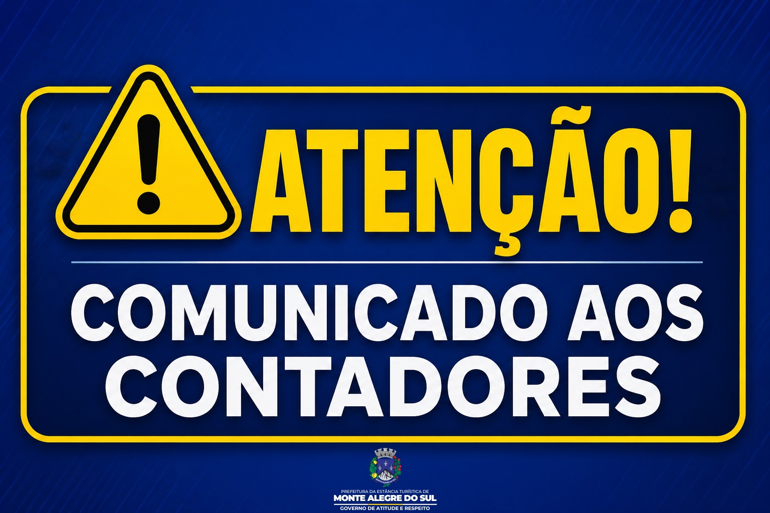 Post do instagram da Prefeitura de Monte Alegre do Sul