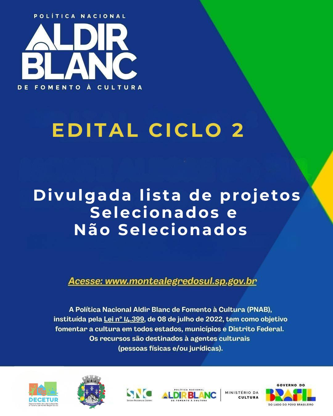 Post do instagram da Prefeitura de Monte Alegre do Sul