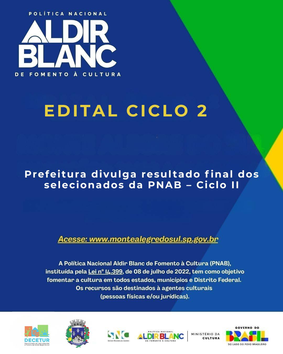 Post do instagram da Prefeitura de Monte Alegre do Sul